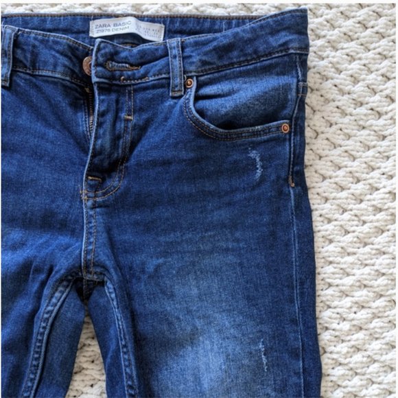 Zara Z1975 Ankle Lightly Distressed Denim - Picture 2 of 6